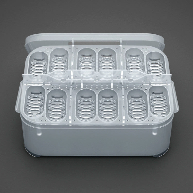 KFX-2921021 Reptile Incubator Box for Gecko and Lizard Eggs – 12 Egg Capacity, Polypropylene Design