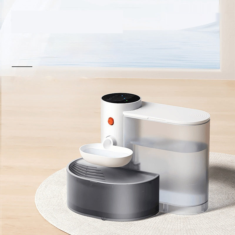 KFX-2923197 Automatic Rechargeable Gravity Water Dispenser for Cats and Small Dogs, 3L Capacity, Durable ABS Material
