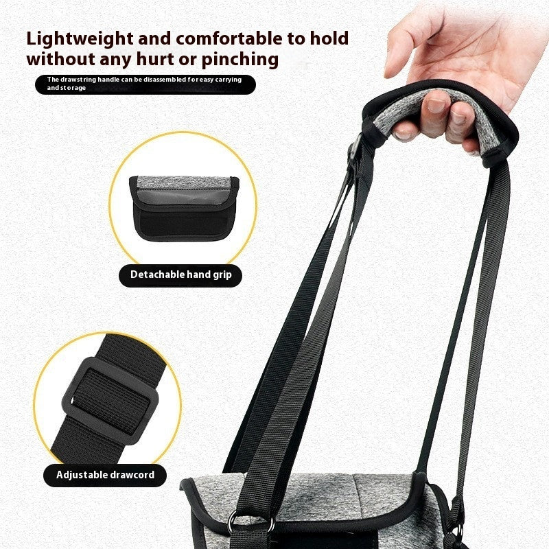 KFX-2926397 Neoprene Recovery Belt for Injured Dog's Rear Leg - Adjustable Waist and Thigh Sizes