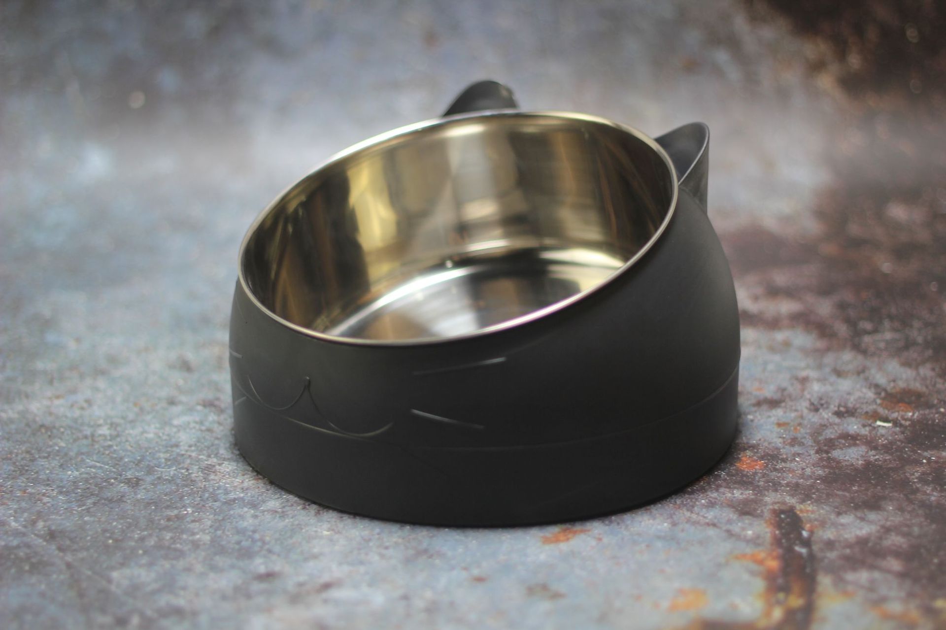 KFX-2927293 Elevated Oblique-Mouth Pet Bowl for Comfortable Eating and Easy Cleaning