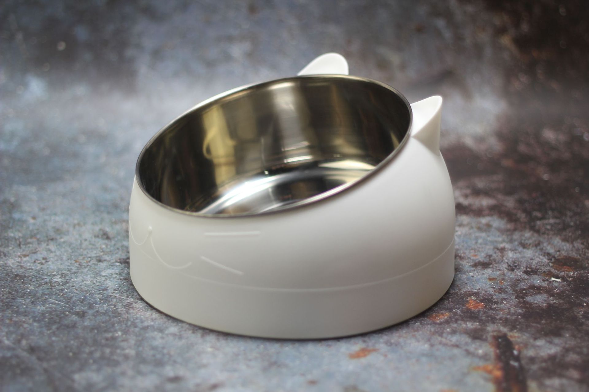 KFX-2927293 Elevated Oblique-Mouth Pet Bowl for Comfortable Eating and Easy Cleaning