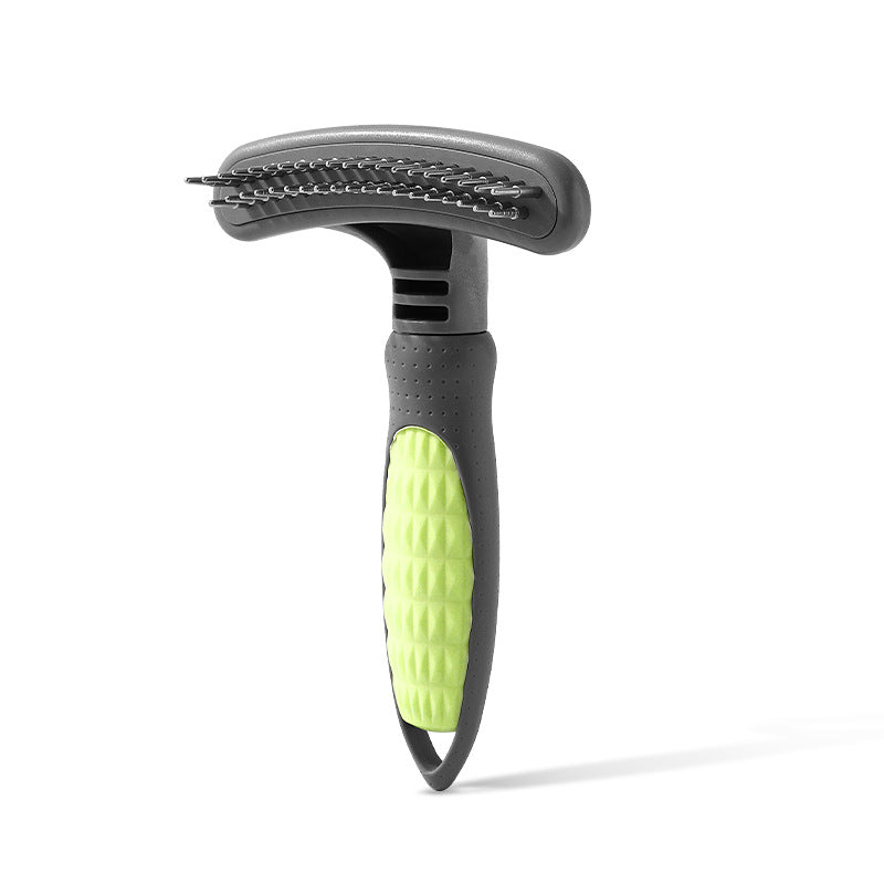 KFX-2928701 Pet Grooming Comb for Effective Hair Removal - Ergonomic, Rustproof Shedding Brush for Cats and Dogs