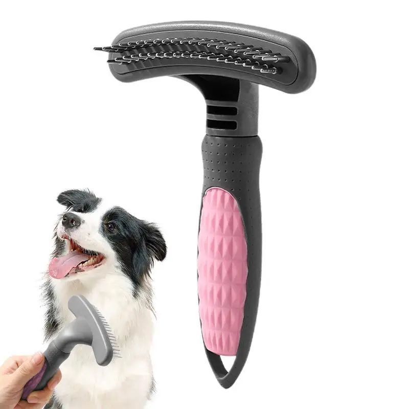 KFX-2928701 Pet Grooming Comb for Effective Hair Removal - Ergonomic, Rustproof Shedding Brush for Cats and Dogs