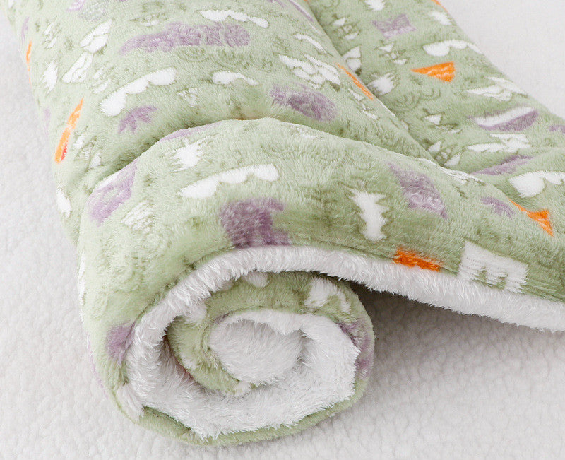 KFX-2928957 Padded Flannel Dog Mat for Comfort and Warmth in Various Cute Patterns