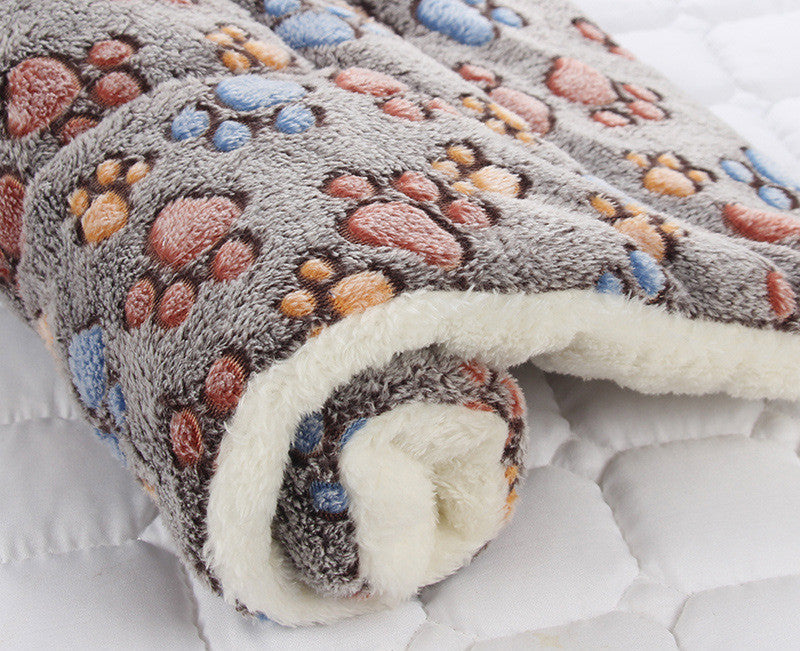 KFX-2928957 Padded Flannel Dog Mat for Comfort and Warmth in Various Cute Patterns