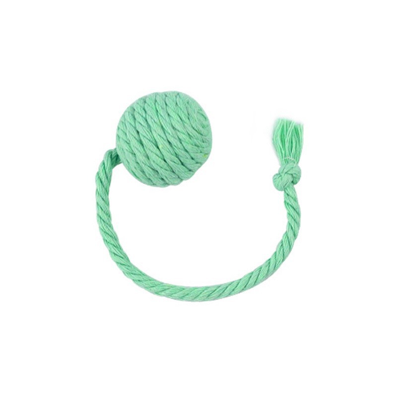 KFX-2930365 Interactive Cat Toy Ball with Rope and Bell for Kittens