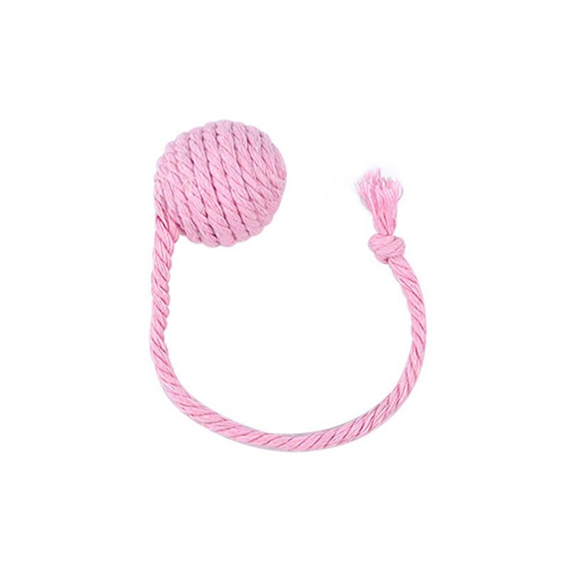 KFX-2930365 Interactive Cat Toy Ball with Rope and Bell for Kittens