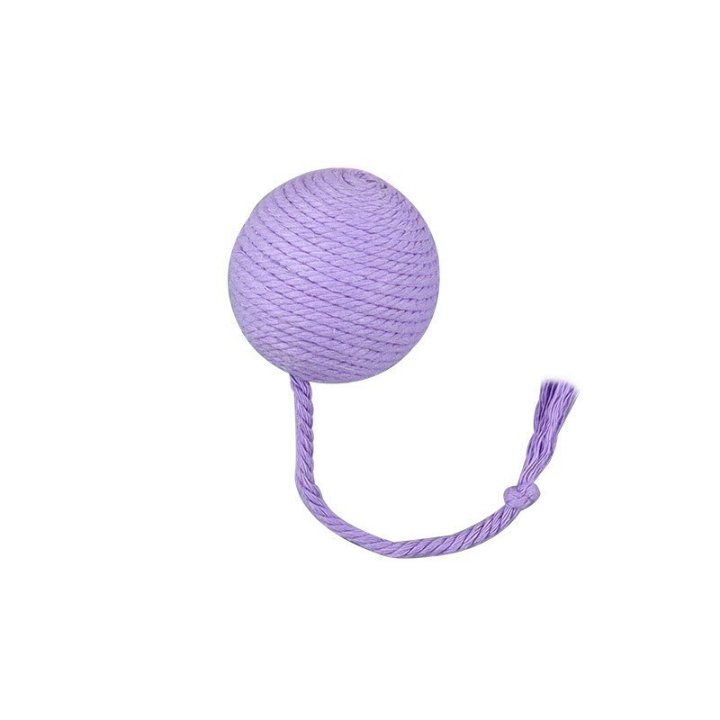 KFX-2930365 Interactive Cat Toy Ball with Rope and Bell for Kittens