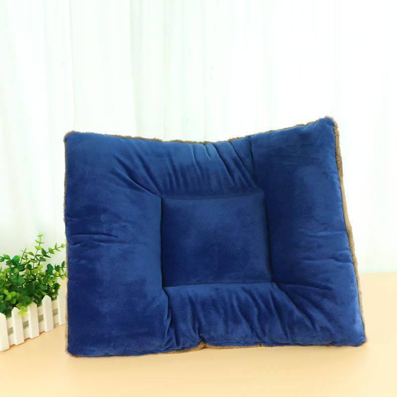 KFX-2934717 Cozy Thermal Fleece Pet Mat in Dark Blue and Pink - Multiple Sizes Available