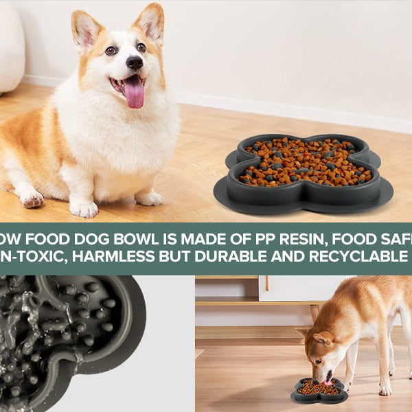 KFX-2940093 Silicone Non-Slip Pet Licking Pad for Dogs and Cats - Slow Feeding Bowl Mat, 19cm x 21cm