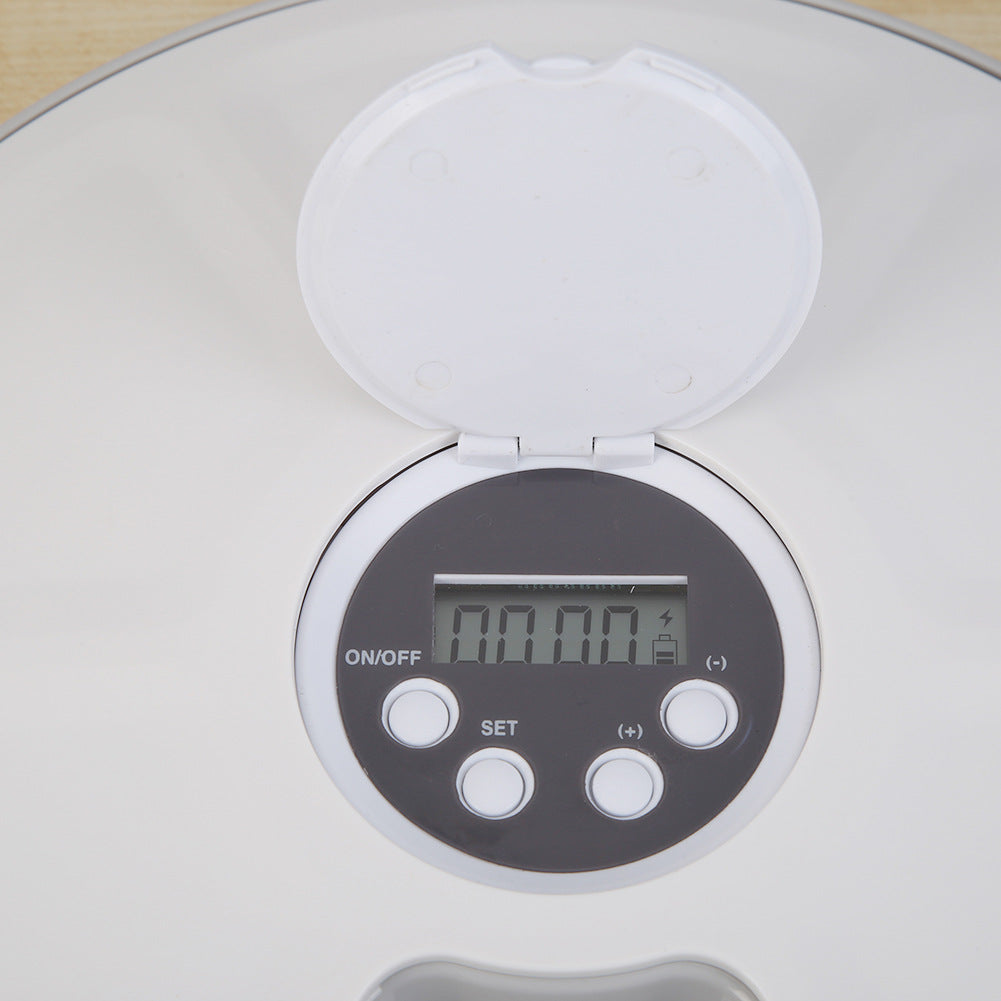 KFX-2942397 Automated Six-Meal Electric Cat and Dog Feeder with Timer and Music Reminder