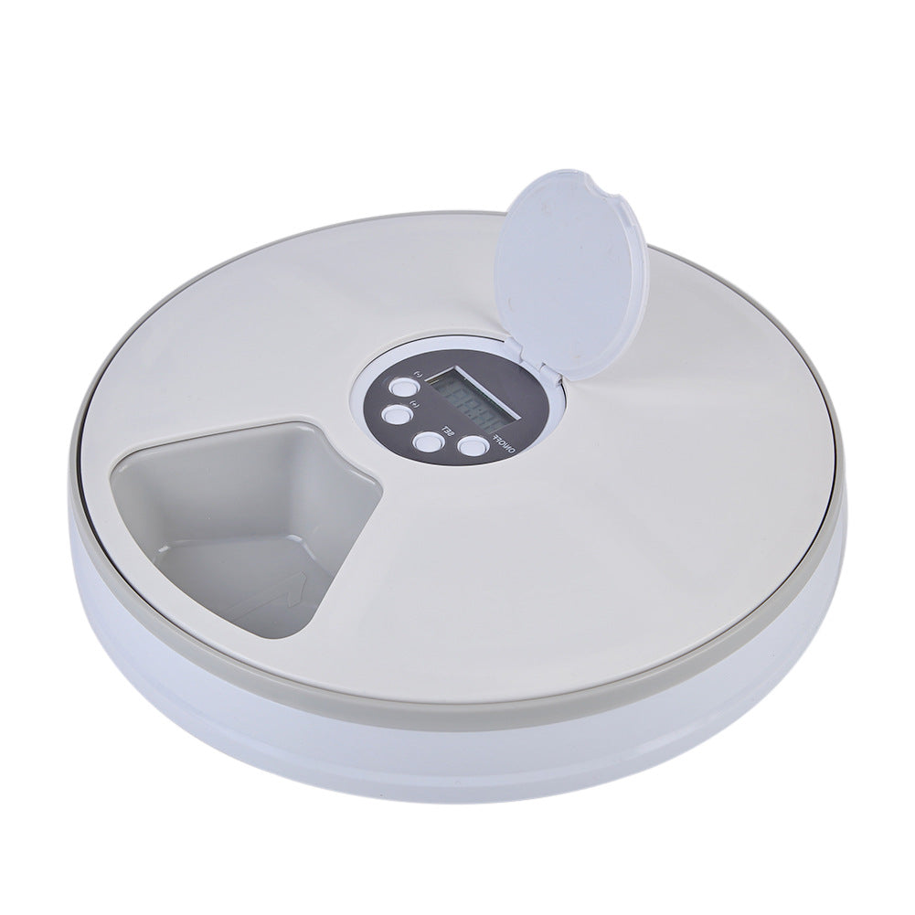 KFX-2942397 Automated Six-Meal Electric Cat and Dog Feeder with Timer and Music Reminder