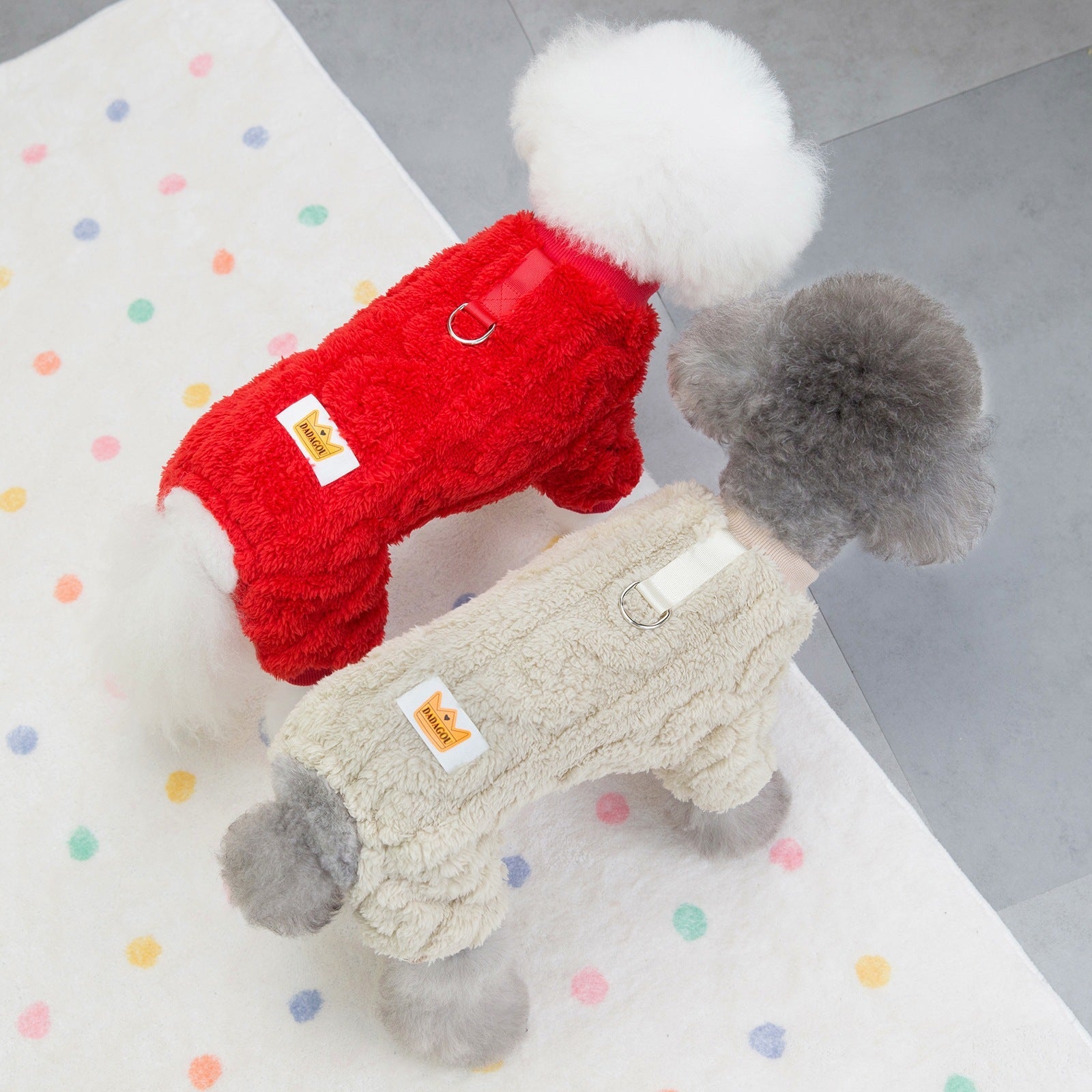 KFX-2944189 Cozy Arctic Twist Fleece Dog Jacket for All Sizes