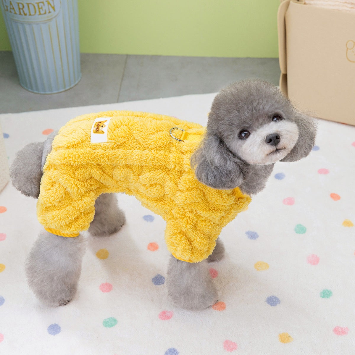 KFX-2944189 Cozy Arctic Twist Fleece Dog Jacket for All Sizes