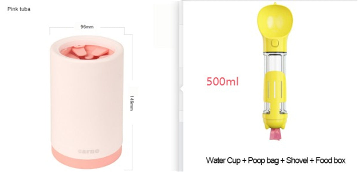 KFX-2946237 Pet Foot Washing Cup for Easy Cleaning - Available in Small and Large Sizes