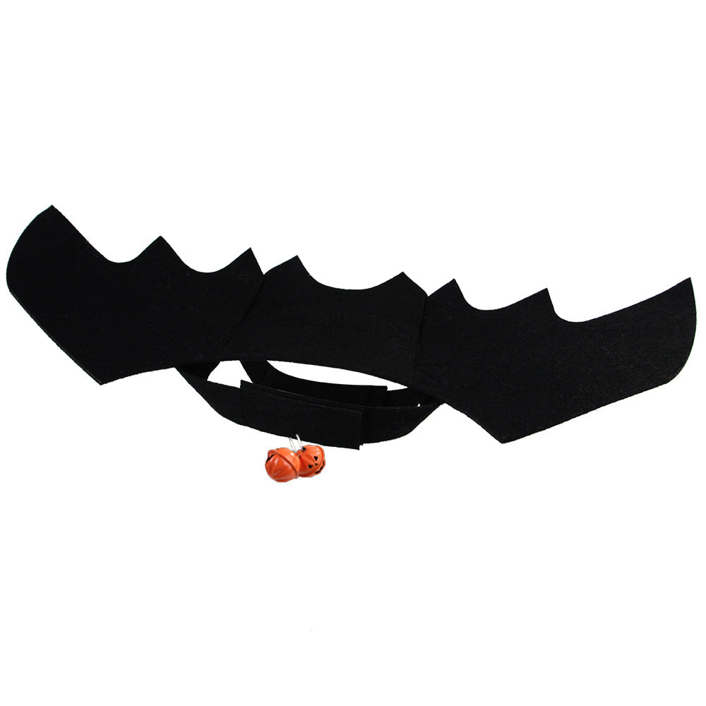 KFX-2948541 Halloween Pet Bat Wings for Cats and Dogs - Soft Felt Cloth Costume, Available in Multiple Sizes