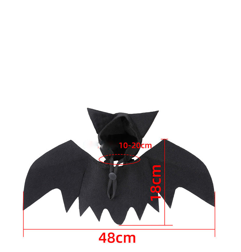 KFX-2948541 Halloween Pet Bat Wings for Cats and Dogs - Soft Felt Cloth Costume, Available in Multiple Sizes