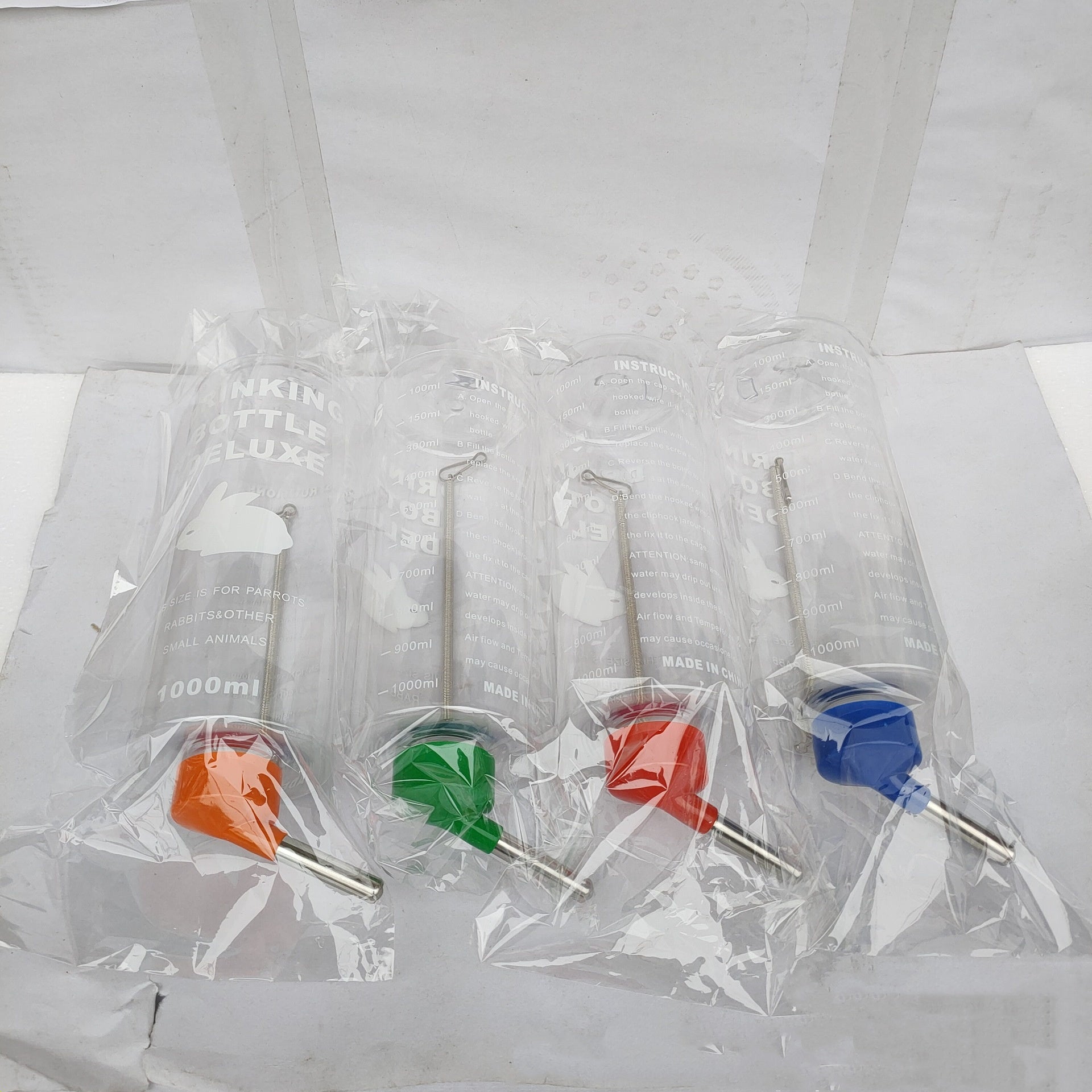 KFX-2949181 Mixed Color 1000ML Plastic Water Fountain for Pets - Ideal Cat Drinking Bowl