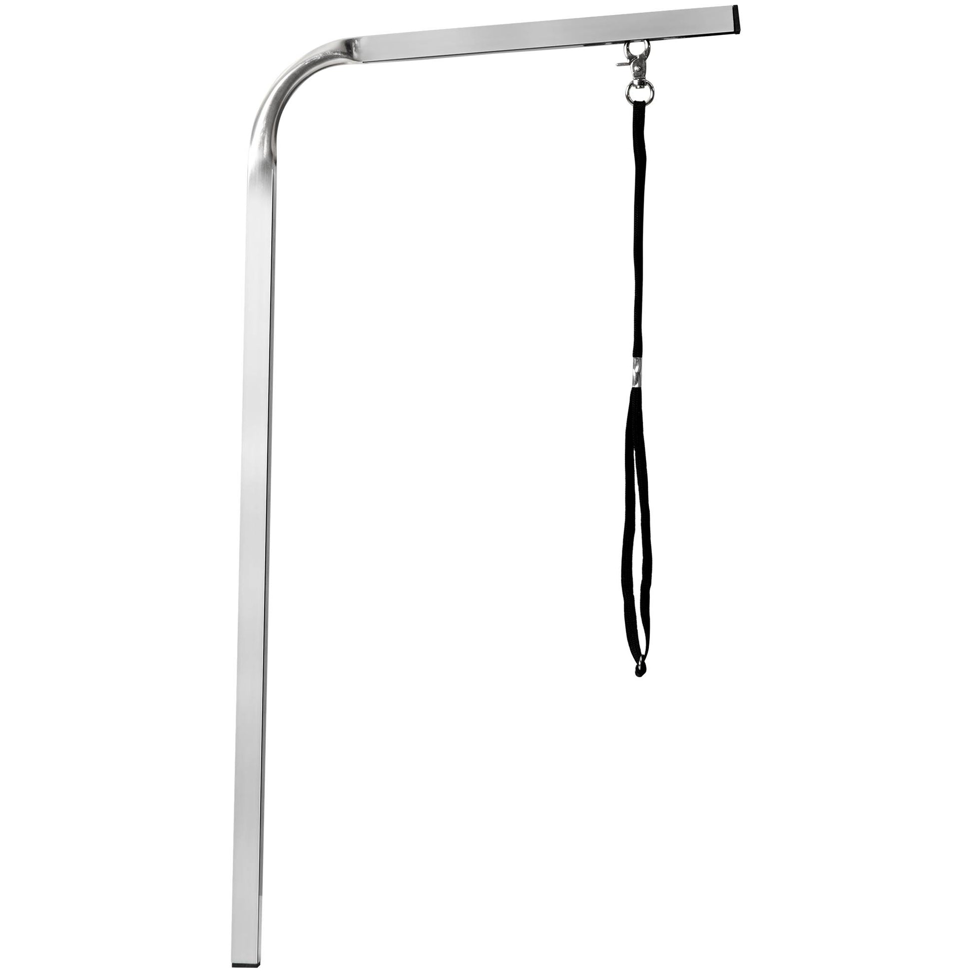 KFX-2951997 Heavy Duty Stainless Steel Folding Pet Grooming Table with Adjustable Arm and Rubber Surface