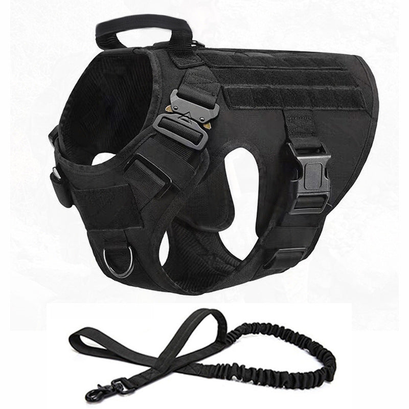 KFX-2953405 Durable Nylon Water-Repellent Tactical Chest Strap for German Shepherds - Explosion-Proof Design
