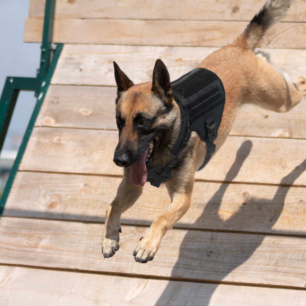KFX-2953405 Durable Nylon Water-Repellent Tactical Chest Strap for German Shepherds - Explosion-Proof Design