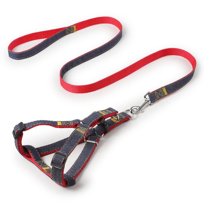KFX-2953917 Durable Denim Sling Leash with Wear-Resistant Traction - Available in Multiple Colors