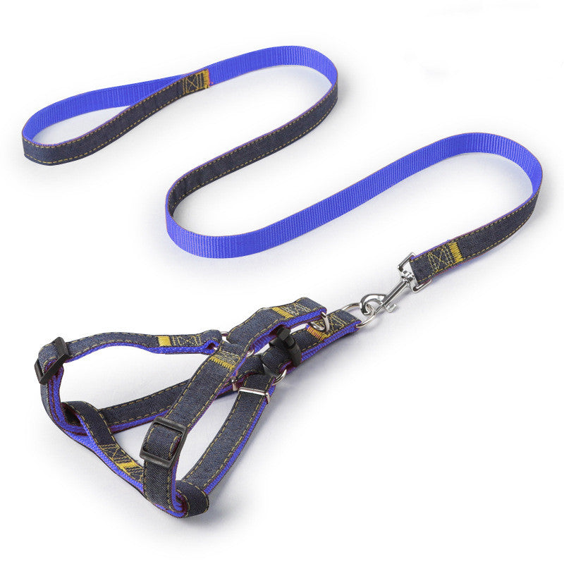 KFX-2953917 Durable Denim Sling Leash with Wear-Resistant Traction - Available in Multiple Colors