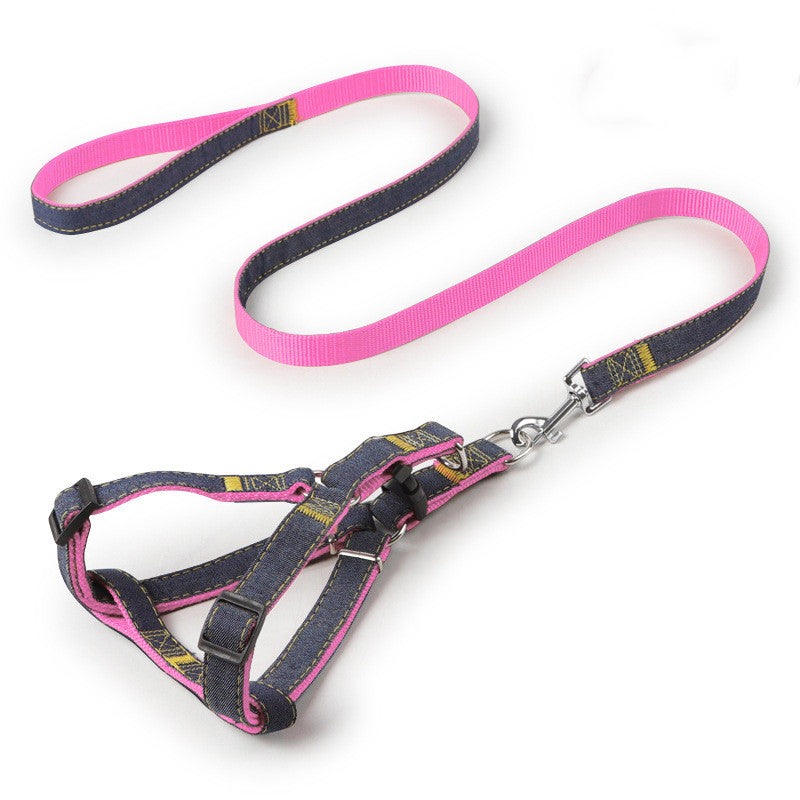 KFX-2953917 Durable Denim Sling Leash with Wear-Resistant Traction - Available in Multiple Colors