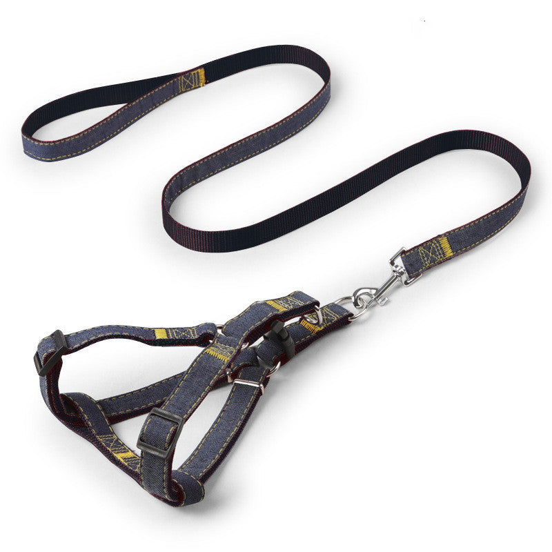 KFX-2953917 Durable Denim Sling Leash with Wear-Resistant Traction - Available in Multiple Colors