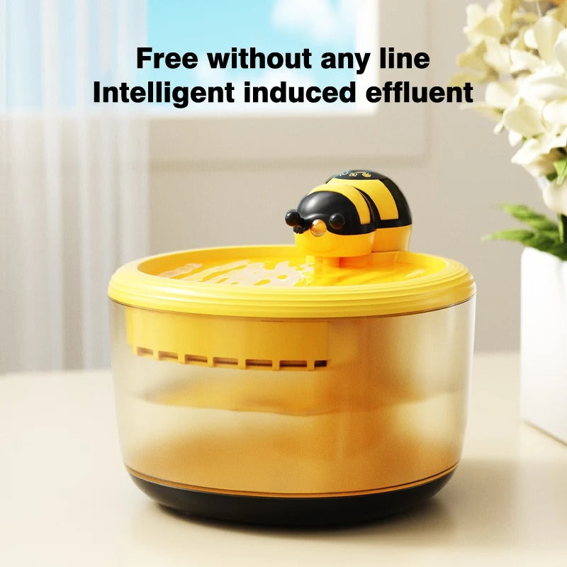 KFX-2955965 Intelligent Induction Wireless Water Dispenser for Cats and Small Dogs, 2.2L Tank