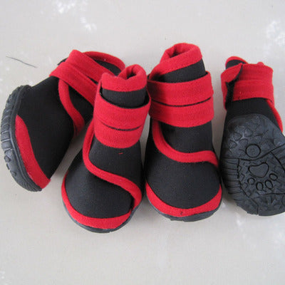 KFX-2956733 Four Seasons Neoprene Pet Dog Shoes with Beef Tendon Sole - Comfortable and Durable Footwear for Dogs