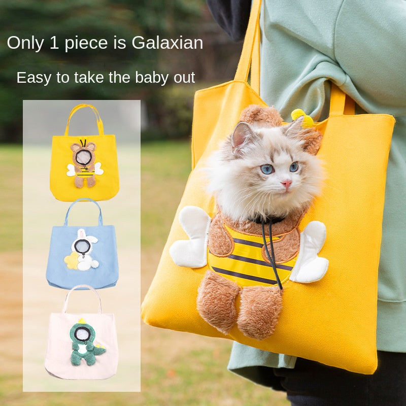 KFX-2957373 Portable Breathable Soft Pet Carrier Bag for Dogs and Cats with Safety Zippers