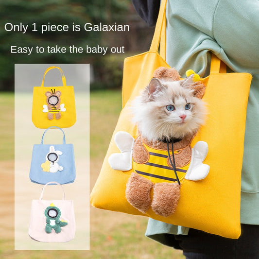 KFX-2957373 Portable Breathable Soft Pet Carrier Bag for Dogs and Cats with Safety Zippers