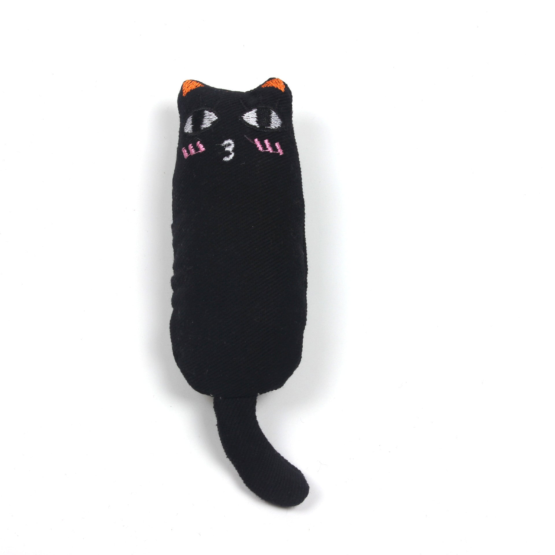 KFX-2959549 Catnip Plush Toy with Cute Facial Expression for Teeth Molar and Scratch Resistance - Canvas Material in Multiple Colors
