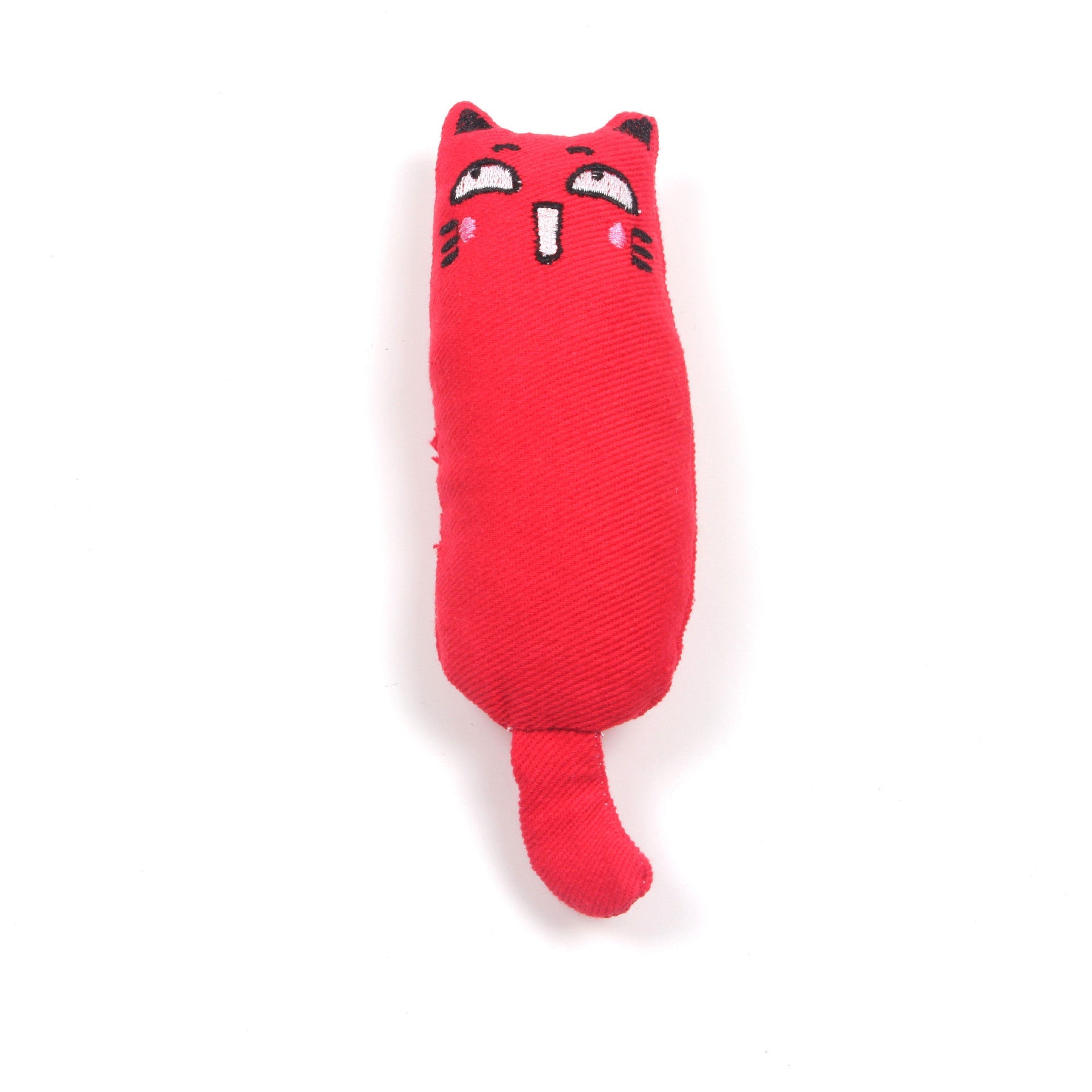 KFX-2959549 Catnip Plush Toy with Cute Facial Expression for Teeth Molar and Scratch Resistance - Canvas Material in Multiple Colors