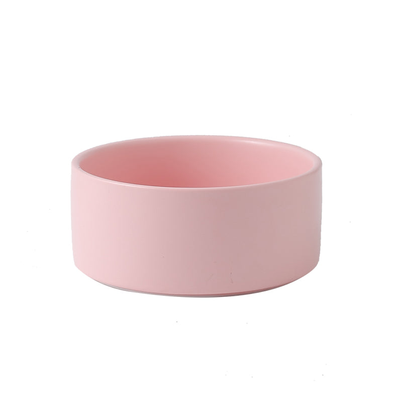 KFX-2960061 Creative Multifunctional Porcelain Fruit Dessert Bowl with Bamboo Mat in Various Colors