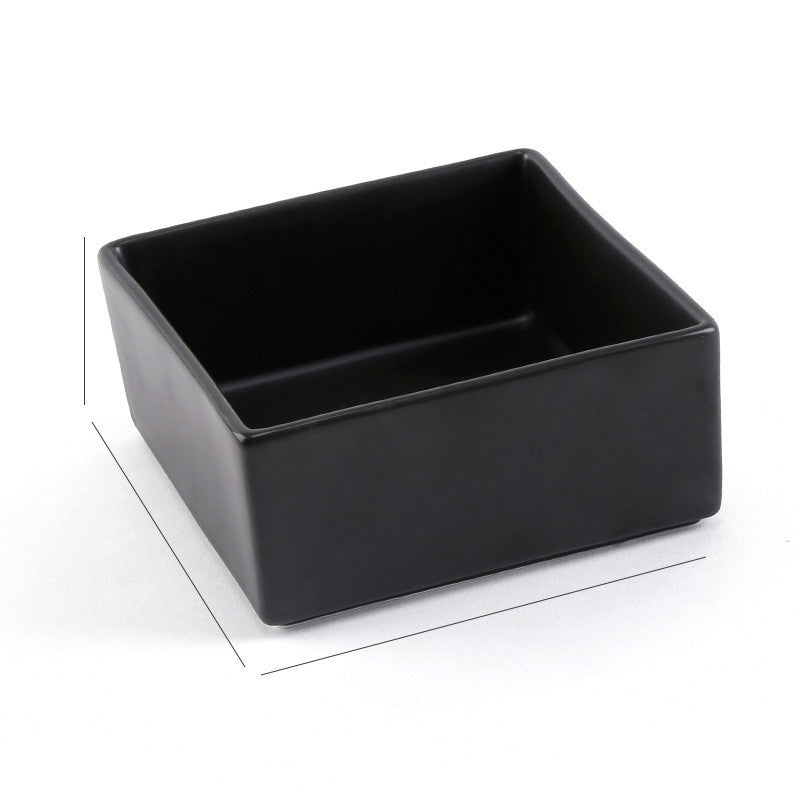KFX-2960061 Creative Multifunctional Porcelain Fruit Dessert Bowl with Bamboo Mat in Various Colors