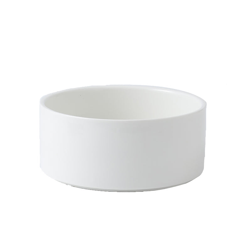 KFX-2960061 Creative Multifunctional Porcelain Fruit Dessert Bowl with Bamboo Mat in Various Colors