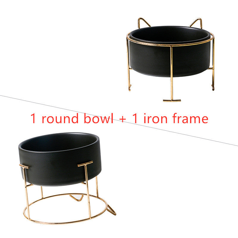 KFX-2960061 Creative Multifunctional Porcelain Fruit Dessert Bowl with Bamboo Mat in Various Colors