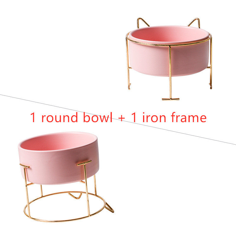 KFX-2960061 Creative Multifunctional Porcelain Fruit Dessert Bowl with Bamboo Mat in Various Colors