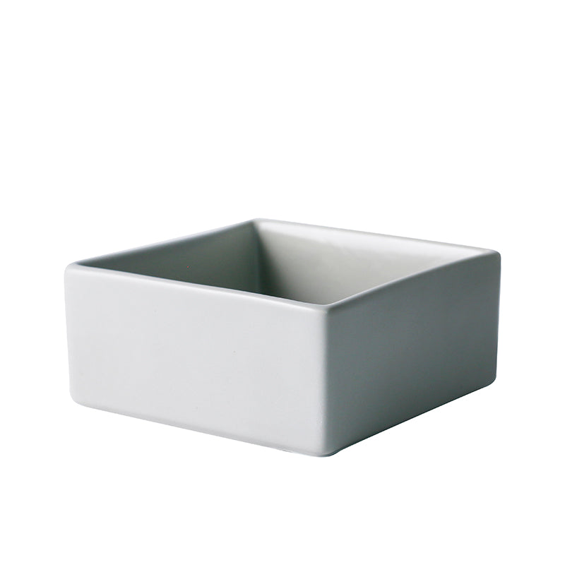KFX-2960061 Creative Multifunctional Porcelain Fruit Dessert Bowl with Bamboo Mat in Various Colors