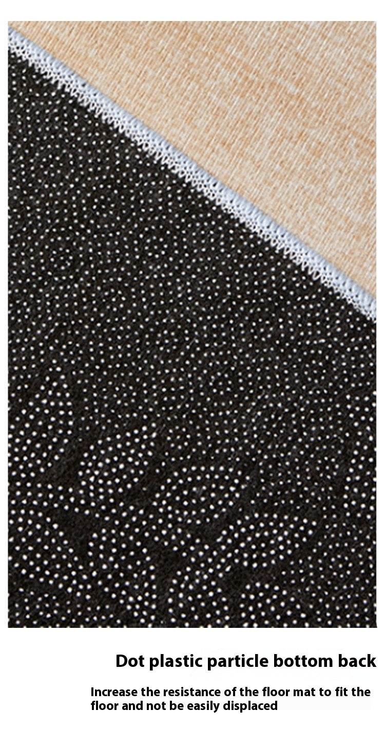 KFX-2961725 Halloween Cartoon Animation Floor Mat - Black Polyester Fiber, Square Shape (Multiple Sizes)