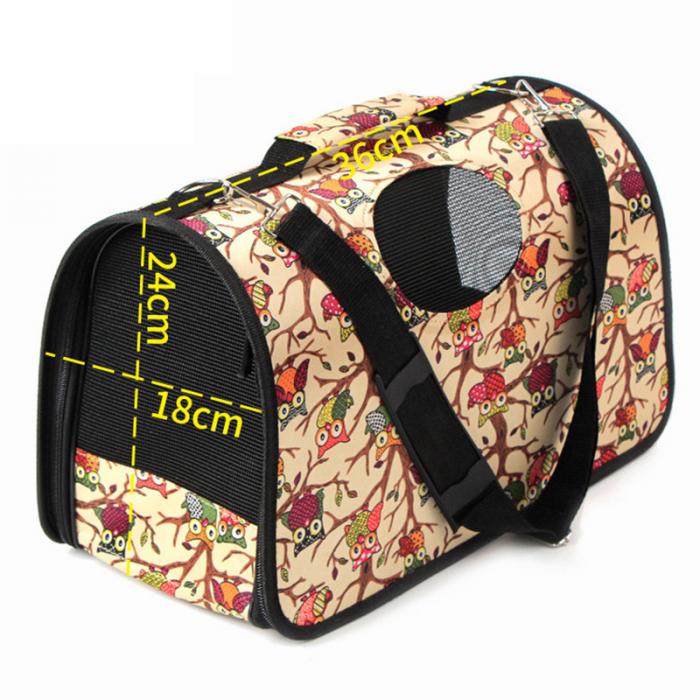 KFX-2967869 Multifunctional Geometric Pattern Pet Carrier Bag - Comfortable, Waterproof, and Easy to Clean