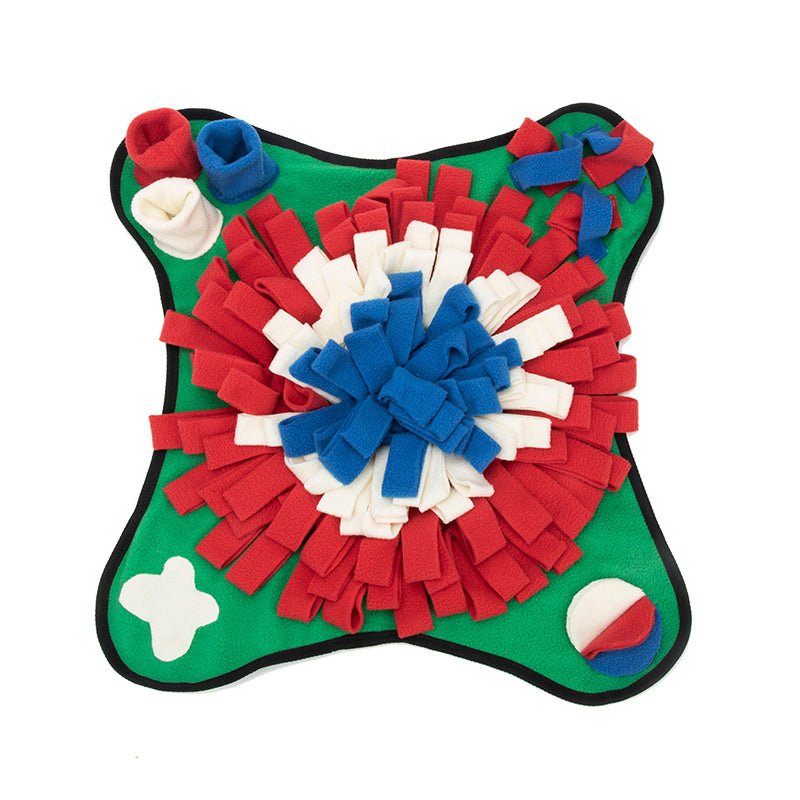 KFX-2968893 Pet Snuffle Mat for Interactive Feeding - For Dogs & Cats, Improves Foraging Skills, Indoor/Outdoor Use, 45x45 cm