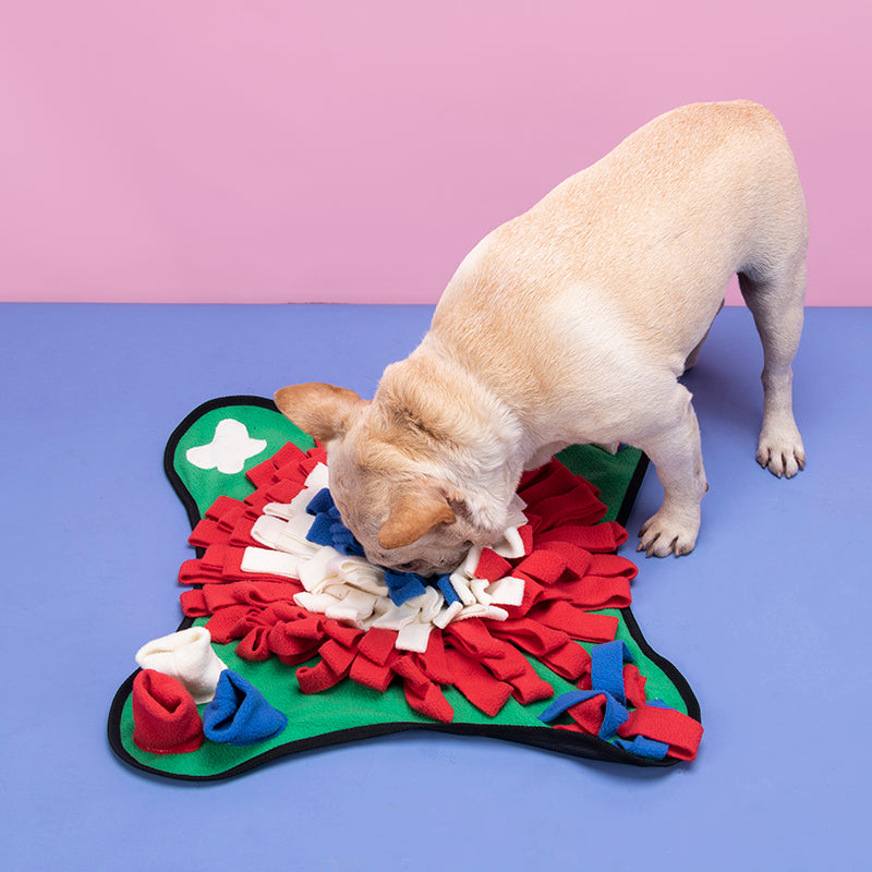 KFX-2968893 Pet Snuffle Mat for Interactive Feeding - For Dogs & Cats, Improves Foraging Skills, Indoor/Outdoor Use, 45x45 cm