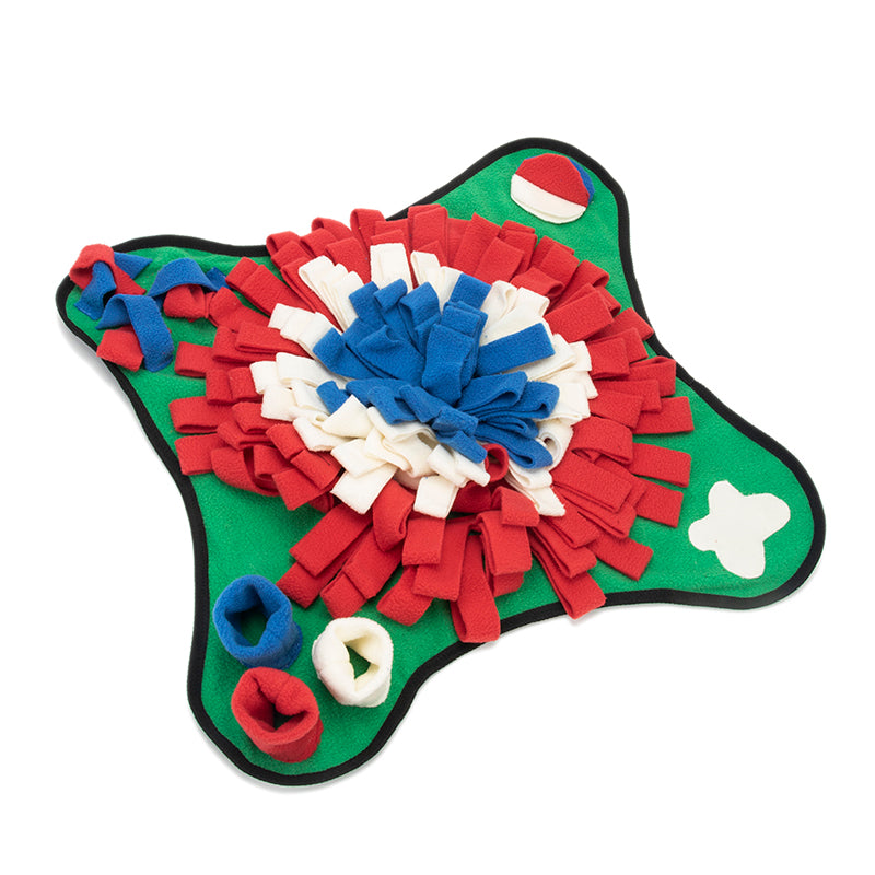 KFX-2968893 Pet Snuffle Mat for Interactive Feeding - For Dogs & Cats, Improves Foraging Skills, Indoor/Outdoor Use, 45x45 cm