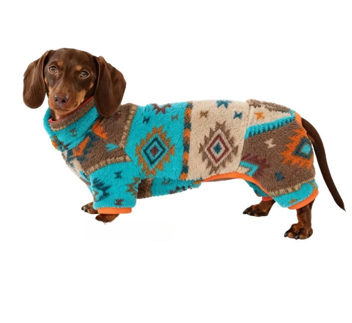 KFX-2970173 Cozy Four-Legged Pet Clothing for Autumn and Winter – Keeps Pets Warm in Red or Blue