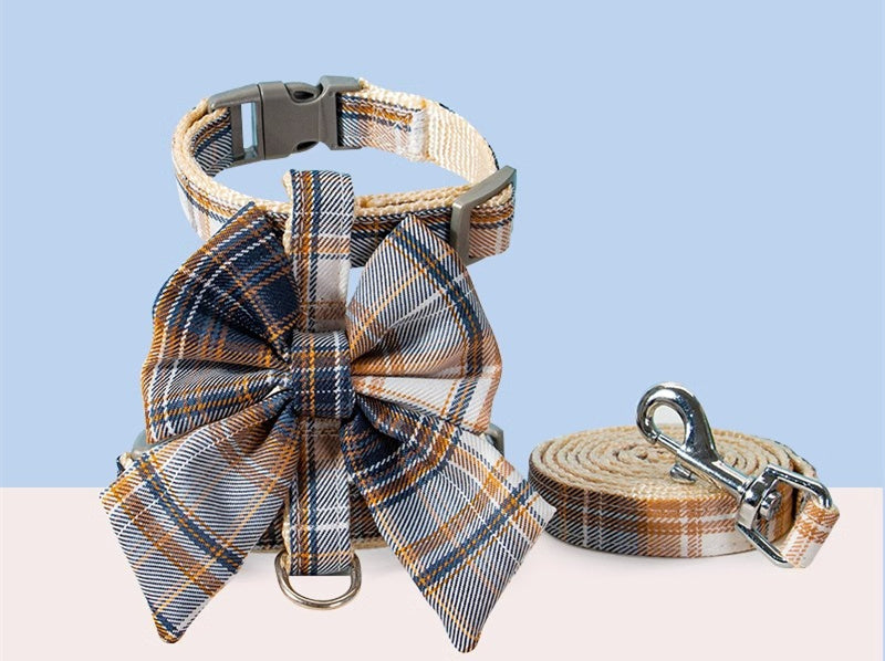 KFX-2971197 Dog Skirt with Leash Set - Soft Cotton Nylon for Small & Medium Pets, Multiple Colors Available