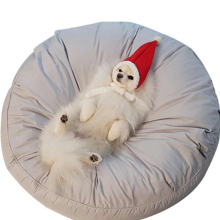 KFX-2971453 Moisture-Proof Dust Resistant High Elastic Removable Washable Large Round Pet Bed