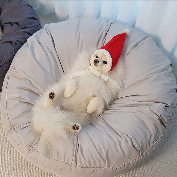 KFX-2971453 Moisture-Proof Dust Resistant High Elastic Removable Washable Large Round Pet Bed